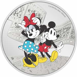 3 Unze Silber Minnie Mouse Mickey & Friends Walt Disney 2023 (Auflage: 1.000 | coloriert | Polierte Platte)