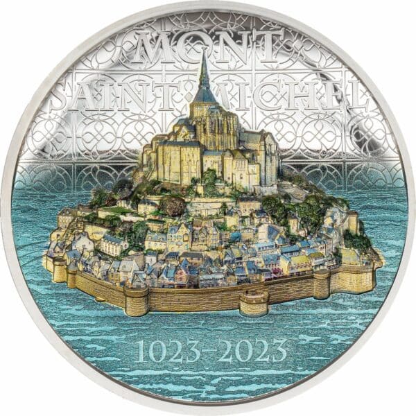 5 Unze Silber Mont-Saint-Michel 2023 PP (Auflage: 500 | High Relief | Polierte Platte)