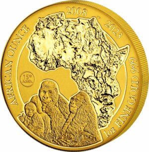 1 Unze Gold Ruanda Berggorilla 2023 (Auflage:100 | inkl. Zertifikat & Etui)