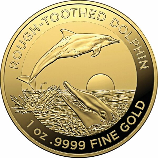 1 Unze Gold Rauhzahndelfin 2023 (Auflage: 250)