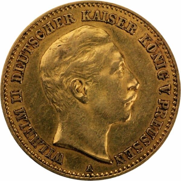 10 Mark Preußen Wilhelm II Goldmünze