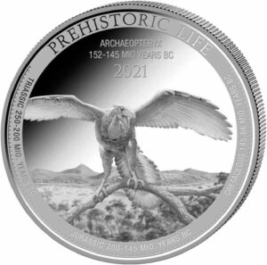 1 Unze Silber Prehistoric Life Archaeopteryx 2021 (Auflage: 10.000)