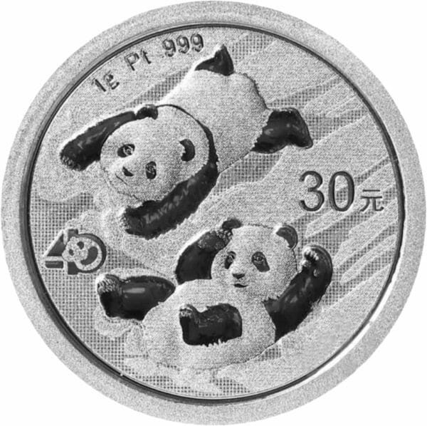 1g Platin China Panda 2022 (Auflage:100.000)