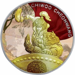 1 Unze Silber Chiwoo Cheowang (Auflage: 100 | coloriert | teilvergoldet)