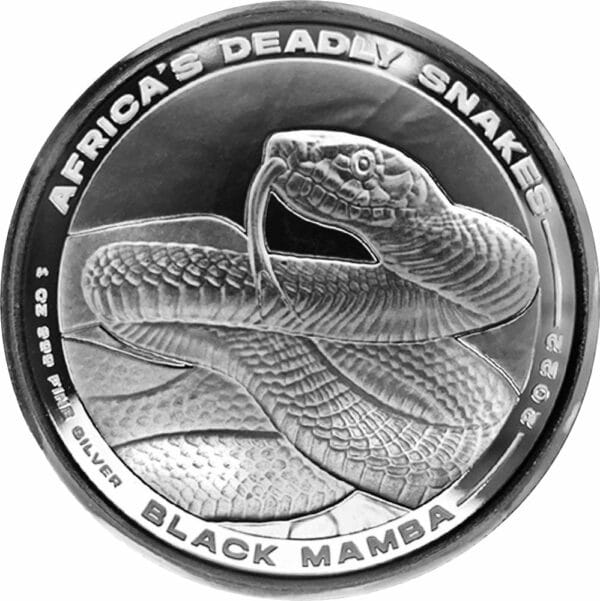 1 Unze Silber Black Mamba 2022 (Auflage: 10.000)