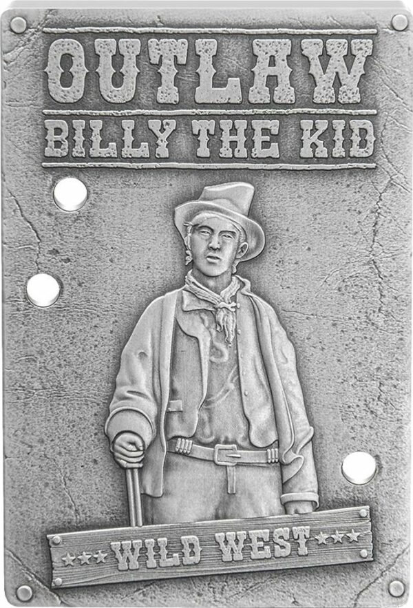 1 Unze Silber Billy the Kid - Wild West 2023 (Auflage: 1.999 | Antik Finish)