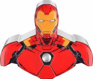 1 Unze Silber Marvel Iron Man 2023 PP (Auflage: 5.000 | coloriert | Polierte Platte)