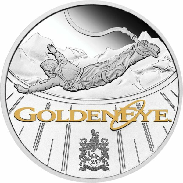 1 Unze Silber James Bond Golden Eye 2020 PP (Auflage: 5.000 | Polierte Platte)