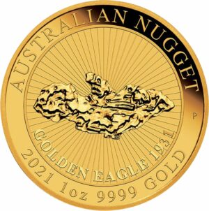 1 Unze Gold Australian Nugget Serie Golden Eagle 2021 (Auflage: 7.500)