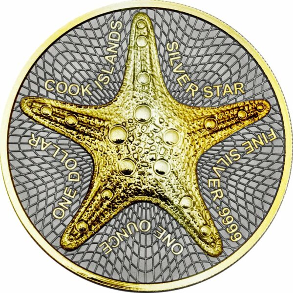 1 Unze Silber Silver Star 2023 (Auflage: 150 | beidseitig vergoldet)