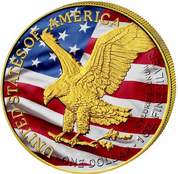 1 Unze Silber American Eagle 2023 Flag Edition (Auflage: 100 | coloriert)