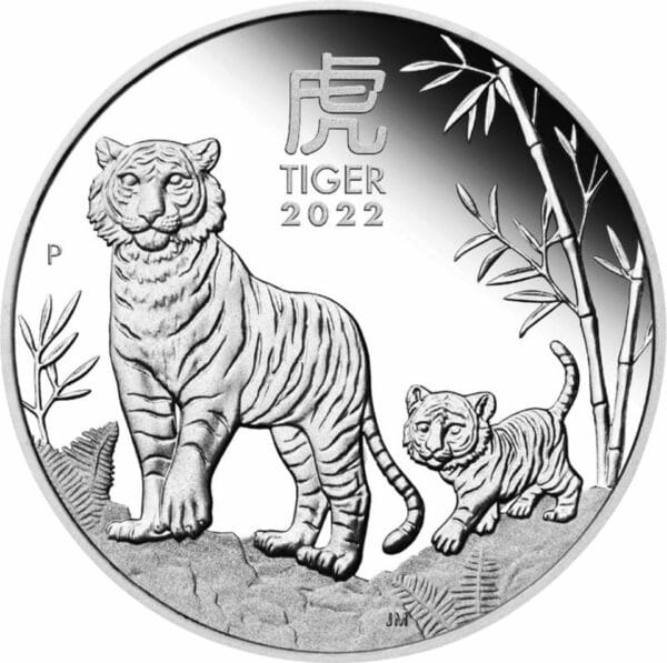 1/2 Unze Silber Lunar III Tiger 2022 PP (Auflage: 4.000 | Polierte Platte)