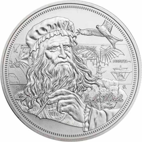 1 Unze Silber Ikone der Inspiration - Da Vinci 2021 (Auflage: 10.000)