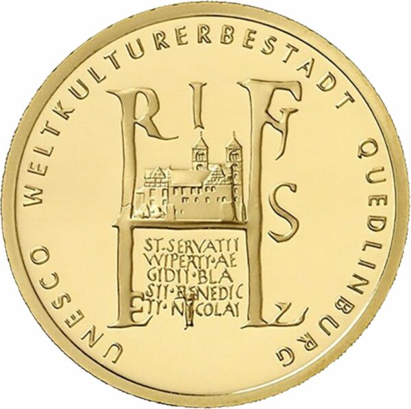 1/2 Unze Gold 100 Euro 2003 Unesco Quedlinburg